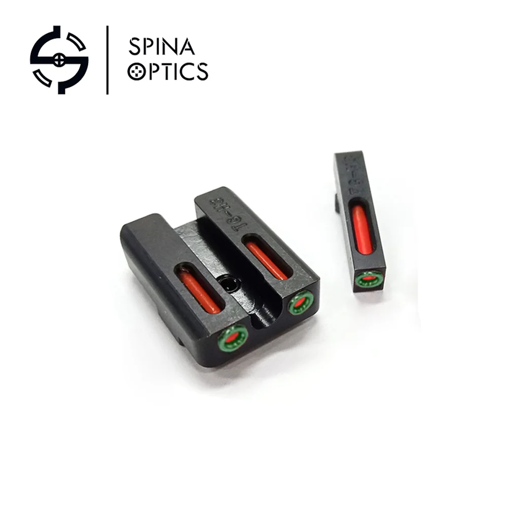 SPINA настоящий красный зеленый волоконно-оптический передний прицел/задний боевой волокно реальный точка черный для реального Gloc стандартных моделей
