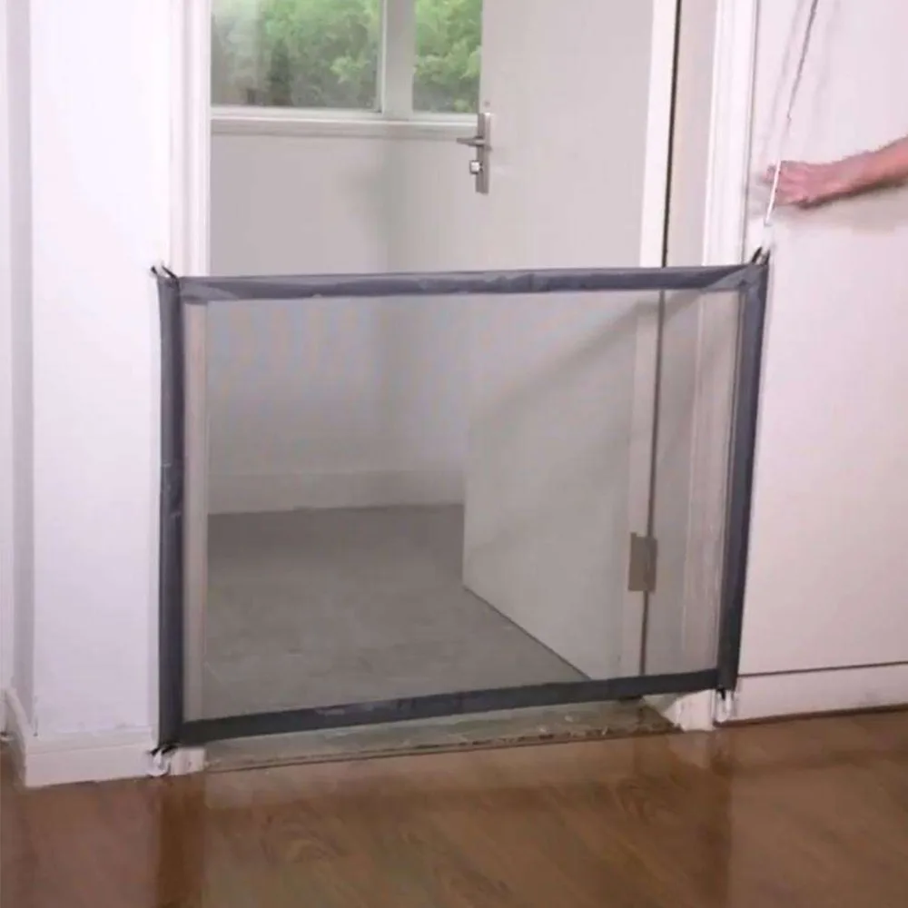 

Folding Magic-Gate Dog Fences Portable Safety e Pet Puppy Door Barrier Guard Mesh Net Pets Dog Cat Isolated Gauze Hom