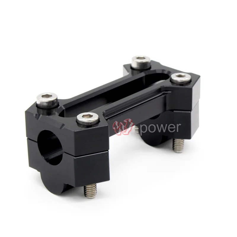 

CNC Aluminum Motorcycle 7/8" (22mm) Handle Bar Clamp Handlebar Mount Riser Rise Height of 20mm For KAWASAKI Z800 2013-2014 Black