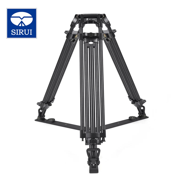 

SIRUI BCT-3003 Film And Television Degrees Pro Camera Tripod Aluminum Broadcast Video Tripod 2 Section DHL Free Shipping