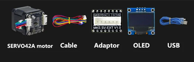 MKS SERVO42A замкнутый контур шаговый двигатель сервопривод шаговый двигатель SMT32 close-loop контроллер двигателя для Nema17 3d принтер части машины