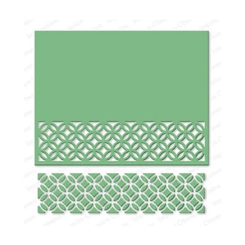 

YaMinSanNiO Fancy Cutout Border Metal Cutting Dies Flower Dies Cutting Scrapbooking and Card Making Album EmbossingStencil Craft