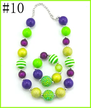 

free shipping 20set Baby Necklace Baby Girl Bead bracelet Children Necklace Girl Chunky Necklace Girl Jewelry Little girl