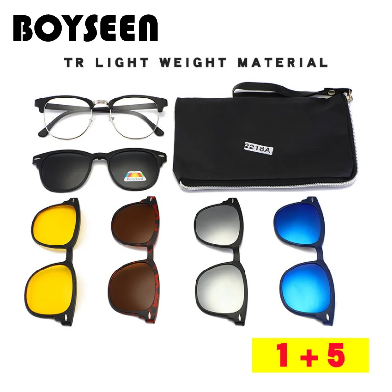 BOYSEEN Sunglasses Clip Clip on Sunglasses Men
