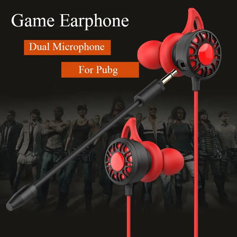 

Earphone 7.1 Earset Helmets with Dual Mic Gaming Earphones PC Gamer with Volume Control for PUBG PS4 CSGO Casque Games r25