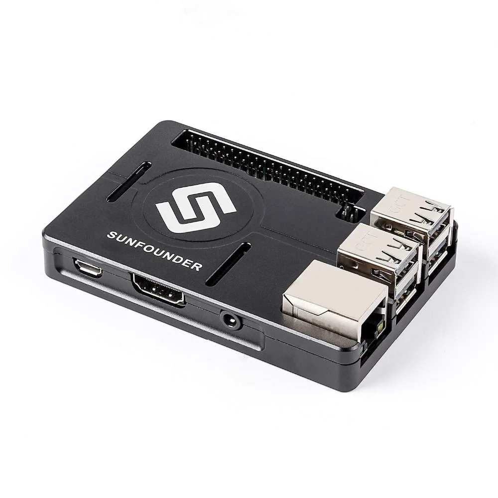 

SunFounder Raspberry Pi 3B+, 3, 2, 1B+ Enclosure Metal Case with Heat Dissipation Silica Pad Raspberri pi 3 B+ Case