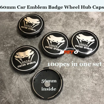 

100pcs/lot For Data logo Car Rims wheels hub badge emblem Auto Wheels Covers Car-styling Motor sport 60mm 2.36inch ABS/PVC
