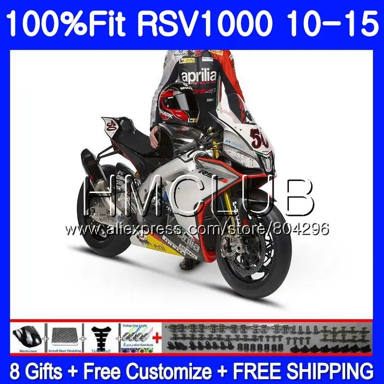 Инъекции для Aprilia RSV4 RSV1000 10 11 12 13 14 15 124HM.3 RSV 1000 R RSV1000R 2010 2011 2012 2013 2015 Обтекатели