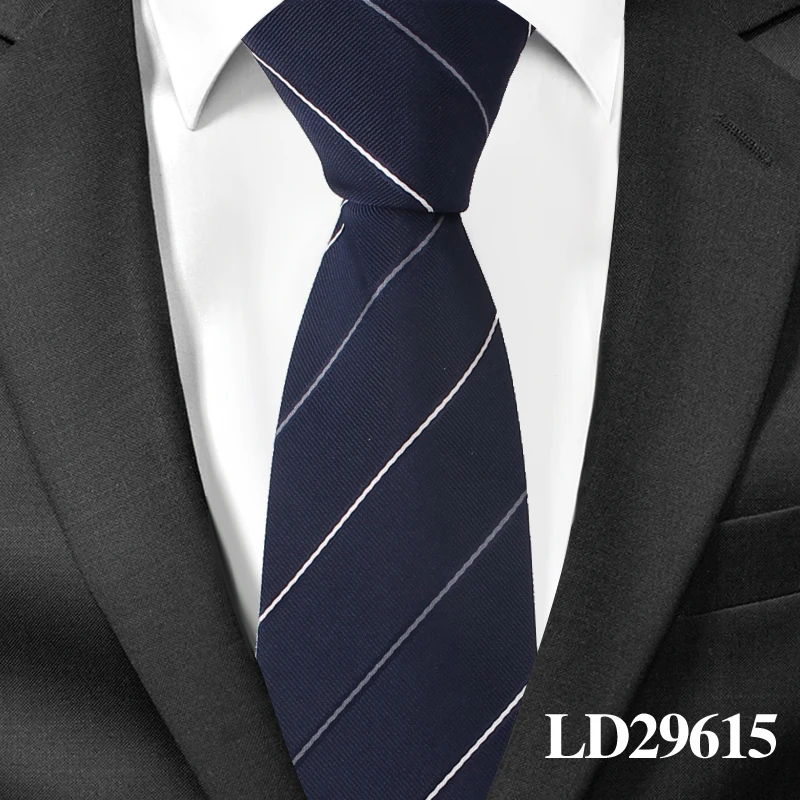 Для мужчин галстуки Полосатый галстук для Для мужчин Бизнес Свадебные Галстуки мужской тонкий, подарок Gravata Плед Жаккард 6 см Классический