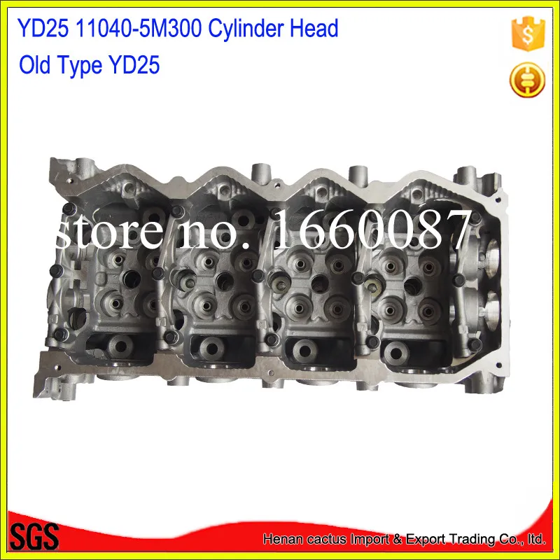 Старого типа YD25 Головка блока цилиндров 11040-5M300 11040-5M302 ffor niissan pathfinder/Navara 2,5 DDTI DOHC 16 v