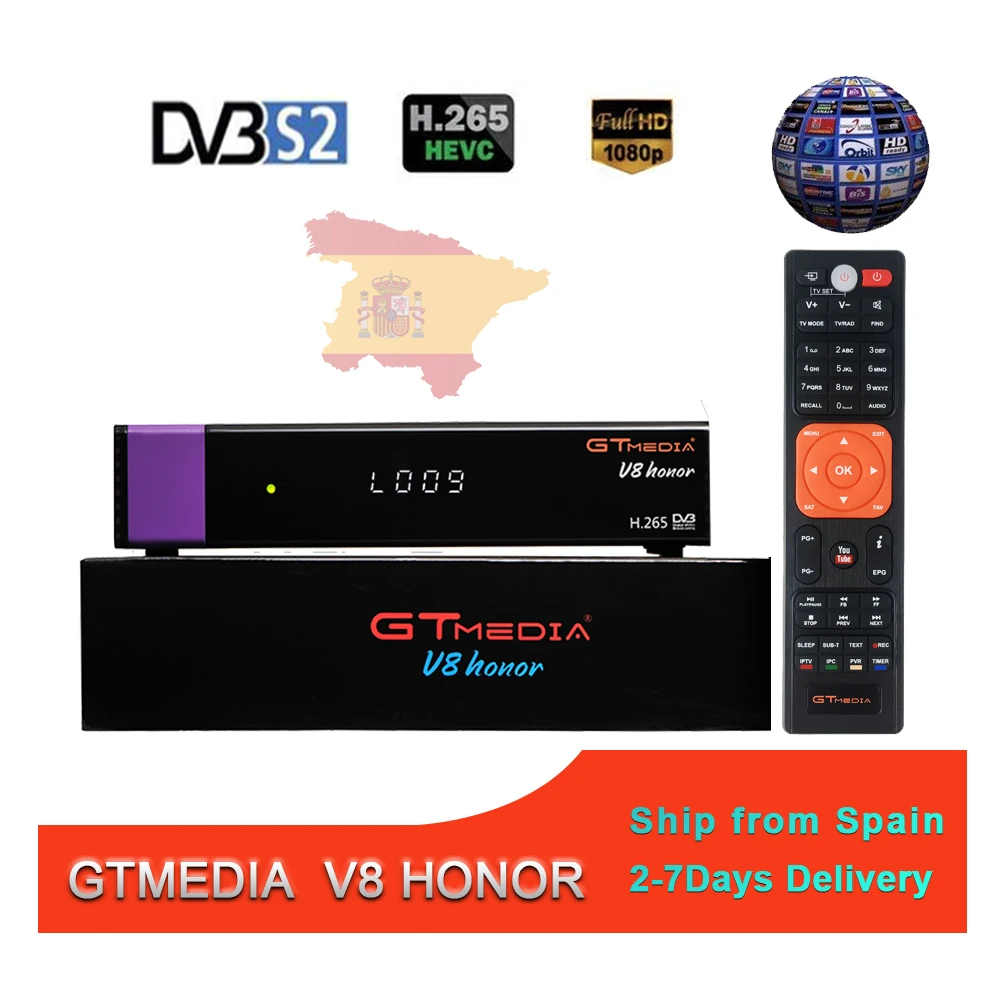 

GTMedia V8 Nova DVB S2 TV Satellite Receiver satellite decoder Support 1080P Full HD PowerVu Biss key Newca CCCAM Set-top box
