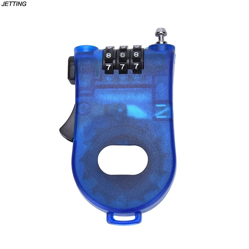 Retractable 3-Digit Combination Cable Code Lock Bike Luggage Travel Padlock