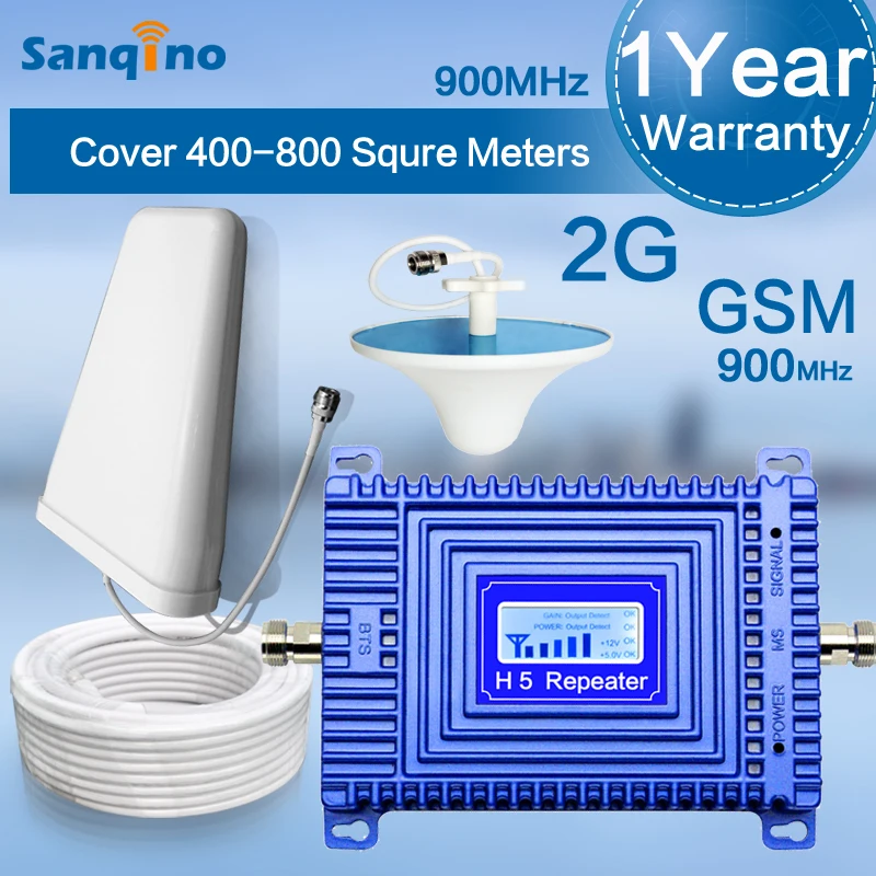 Sanqino lcd H5 2G усилитель сигнала сотового телефона GSM 900 МГц повторитель для решения