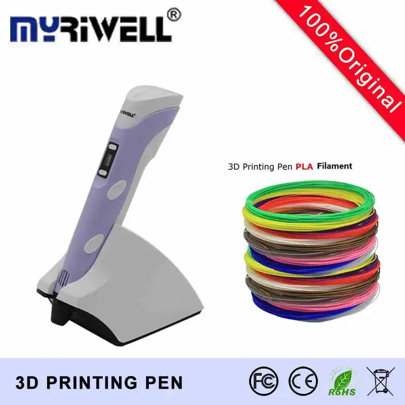 

2017 most advanced 3D Pen Wireless Charging Portable 3D Magic Pen Myriwell fourth-generation 3.7V 1500mAH Kids Intelligent Gifts
