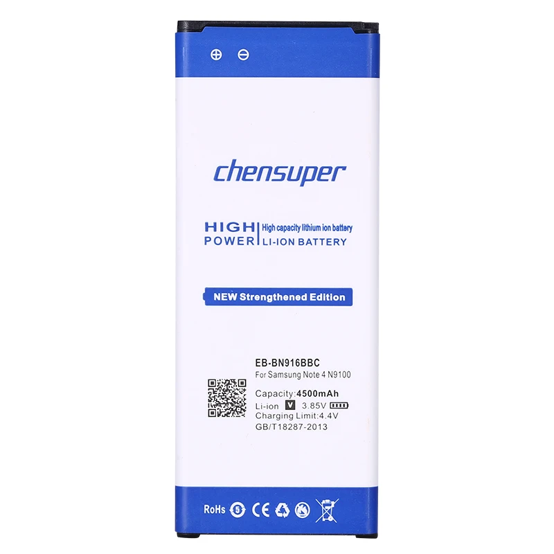 Оригинальное качество chenspuer 4500 mAh Батарея для SAMSUNG Note 4 note4 Dual Sim N9100 N9108V N9106W N9109W EB-BN916BBC