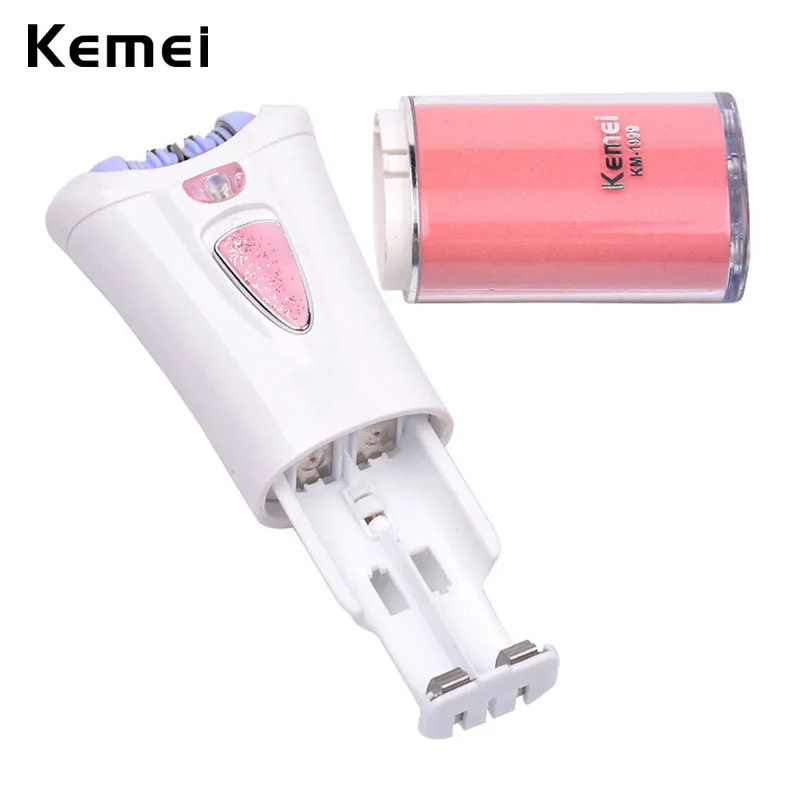 Kemei Электрический женский эпилятор для депиляции Женская бритва удаление волос для лица тела подмышек ноги депилятор светодиодный светильник 3334