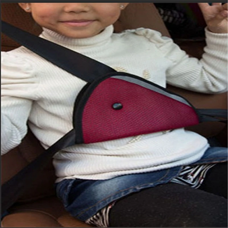 

Protection Positioner Breathable Triangle Baby Kids Car Safe Fit Seat Belt Adjuster Device Auto Safety Belt Cover Child Neck boy