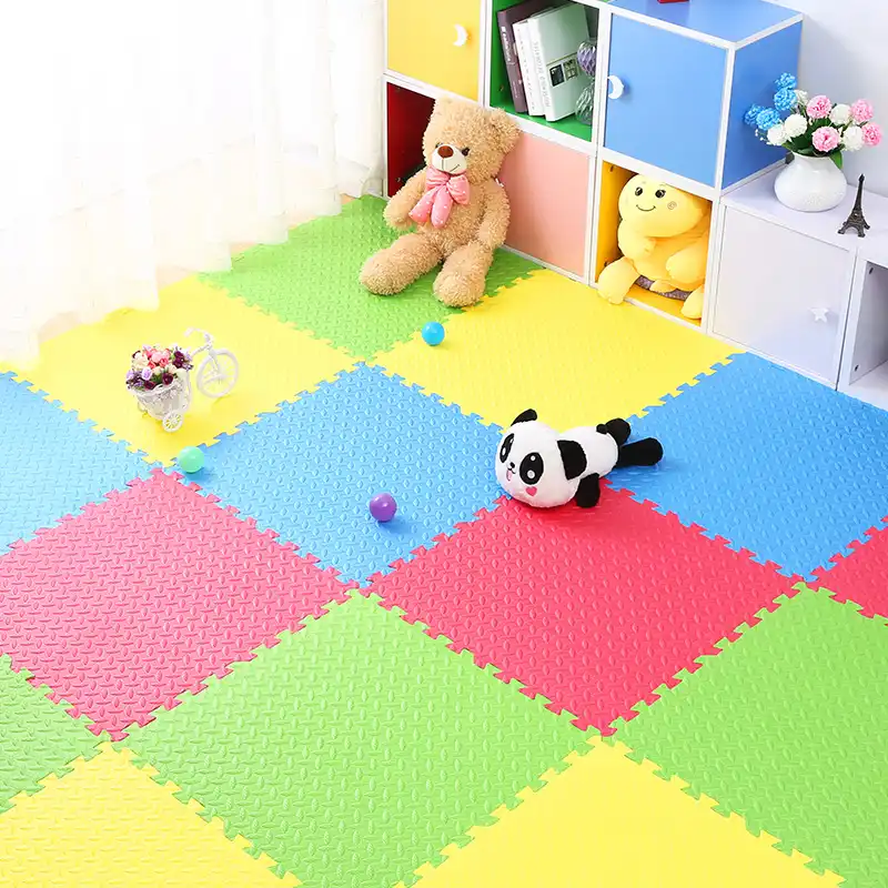 Solid Color Foam Puzzle Mat Flooring Foam Play Mats For Kids Floor Play Mat Bedroom Floor Mat Interlocking Floor Tiles Px57