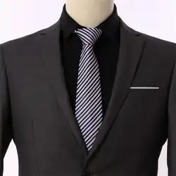 Продавец фабрики 8 см для мужчин Классический галстук 100% шелк жаккард сплошной цвет в горошек Галстуки человек Жених Бизнес