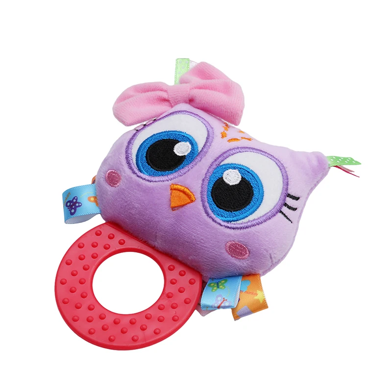 Baby Rattle Hand Bell Toy Animals Plush Gifts Baby Soft Animals Strollers Hanging Rattles Plush