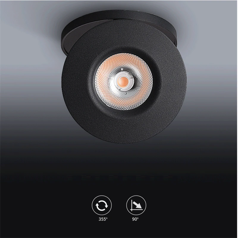85 265Vac 5 Вт 12 ультра тонкий CREE LED Встроенный вниз лампа складная и 360 градусов