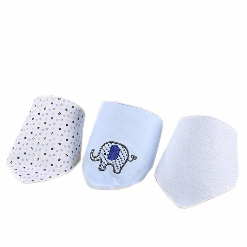 3 pcslot BABY BIBS Cotton Scarf  Baby Feeding Cute Styles Bandana Baberos Bebes New Born Baby Towels Bibs & Burp Cloths Bibs (37)