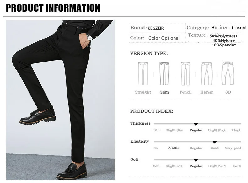 2019 Новый бренд весна зима узкие брюки мужские модные повседневные Черные мужские брюки стрейч прямые узкие брюки для мужчин Heren Broeke