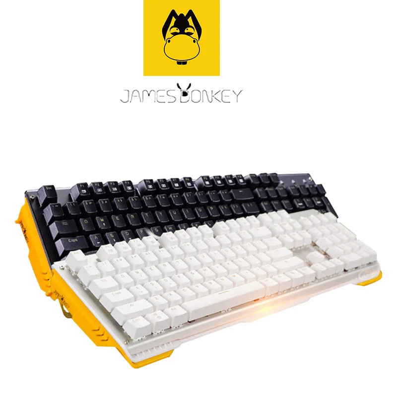 

Multi-Function JAMES DONKEY 619 Metal MecHanical Keyboard Back Game Notebook Computer 104 - Key Keyboards Cool Lighting Effects