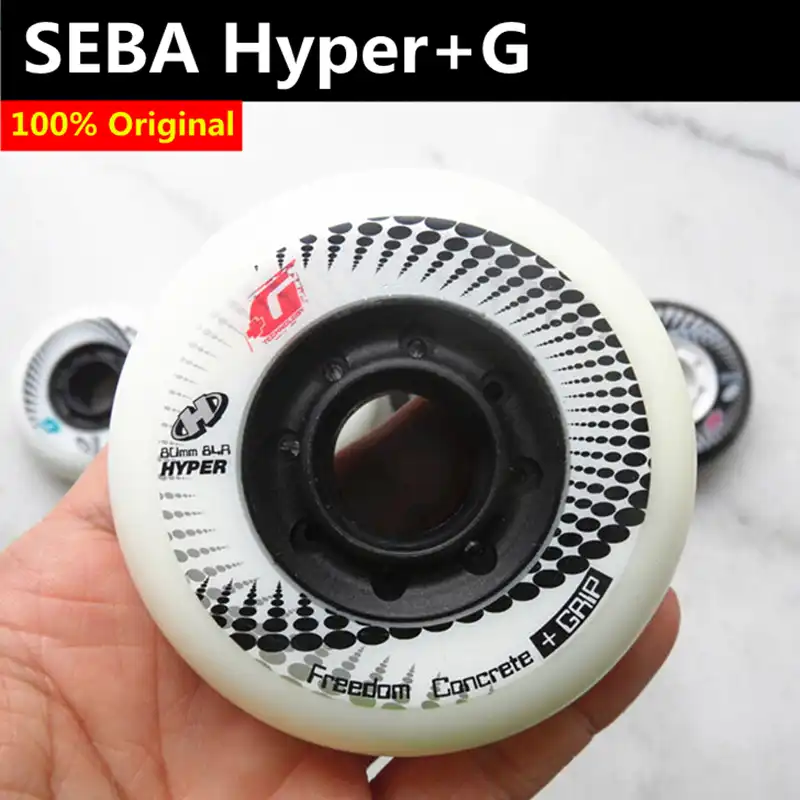 Оригинальные Hyper + G бетонные роликовые коньки 84A колеса для FSK слалом торможения катания колеса для SEBA Powerslide - изображение