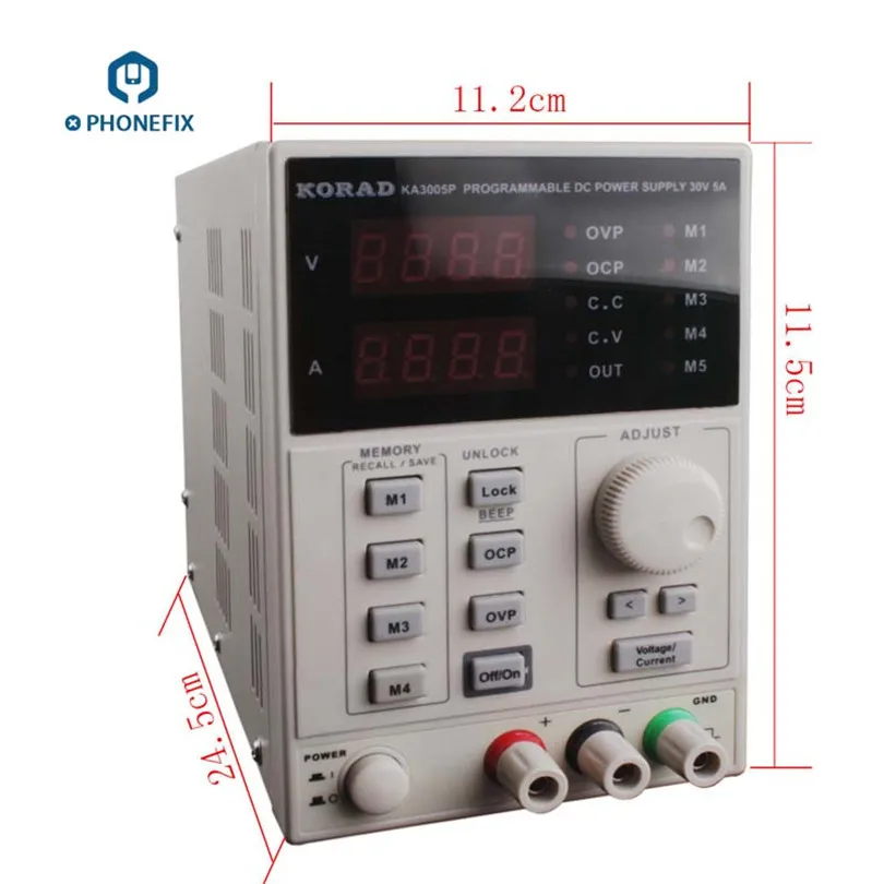 PHONEFIX KORAD KA3005D программируемый 30V 5A источник питания постоянного тока с низкой пульсацией и шумом высокая надежность и точность