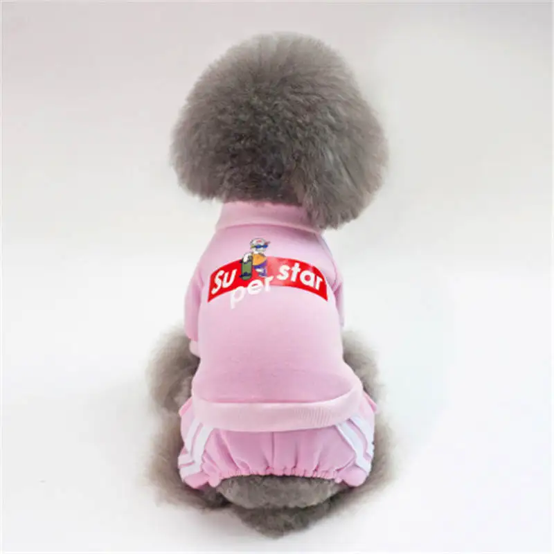 Winter Warm Pet Dog Clothes Soft Fleece Hooded Pet Costume Puppy Coats Outfit Dog Clothes For Small Dogs Chihuahua Pet Clothing