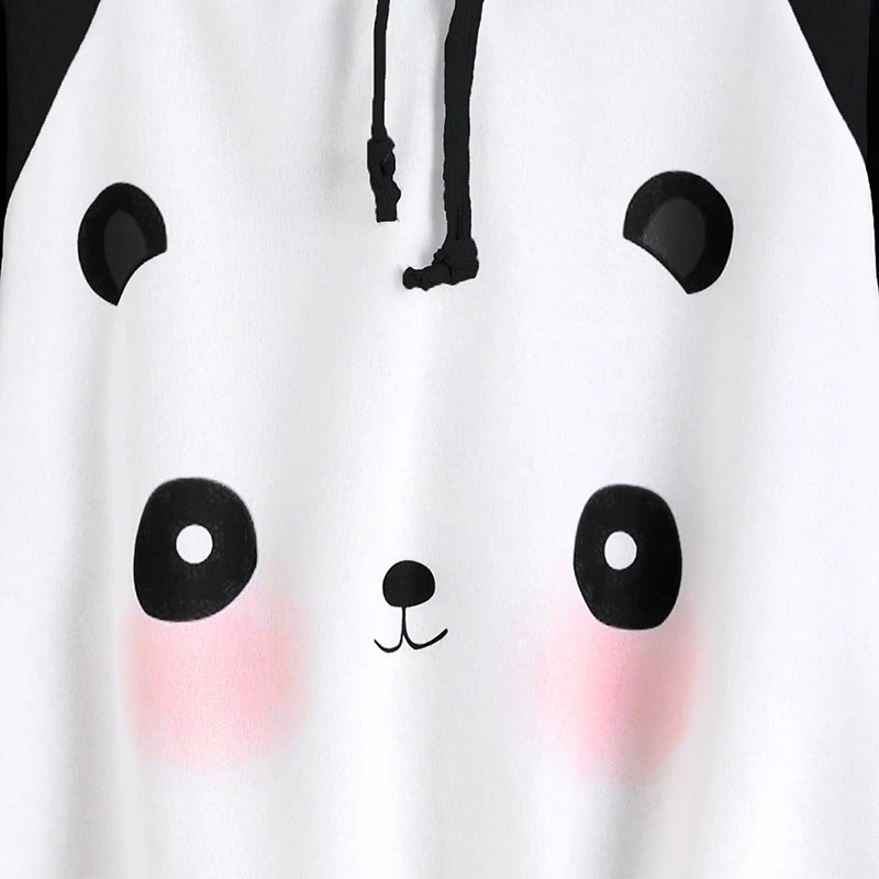  Bigsweety Women Hoodies Kawaii Style Cartoon Panda Thin Sweatshirts Casual Hoody Harajuku Women Tra