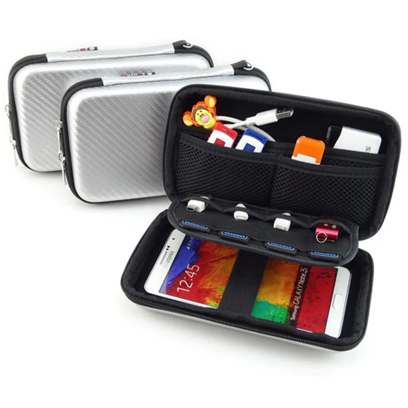 Travel Electronic Gadgets Storage Bag Waterproof EVA for HDD USB Flash