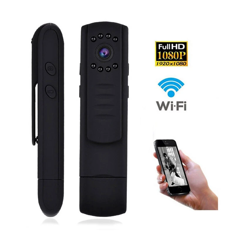 

Wireless WiFi DVR Night Vision Mini Camera HD 1080p Mini DV Body Camera Portable Camcorders WIFI Cameras