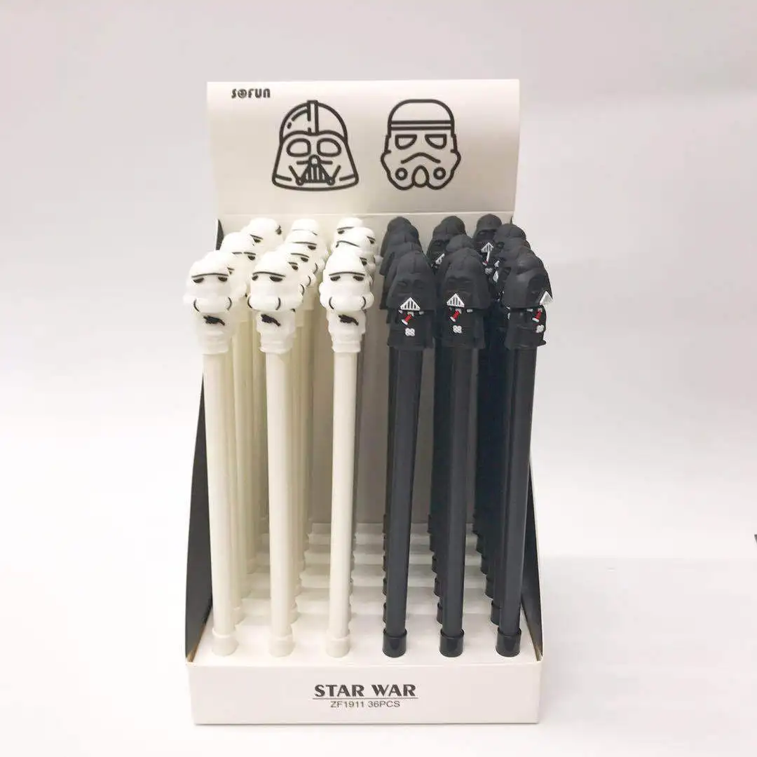 

36 pcs Gel Pens Warrior black colored kawaii gift gel-ink pens pens for writing Cute stationery office school supplies