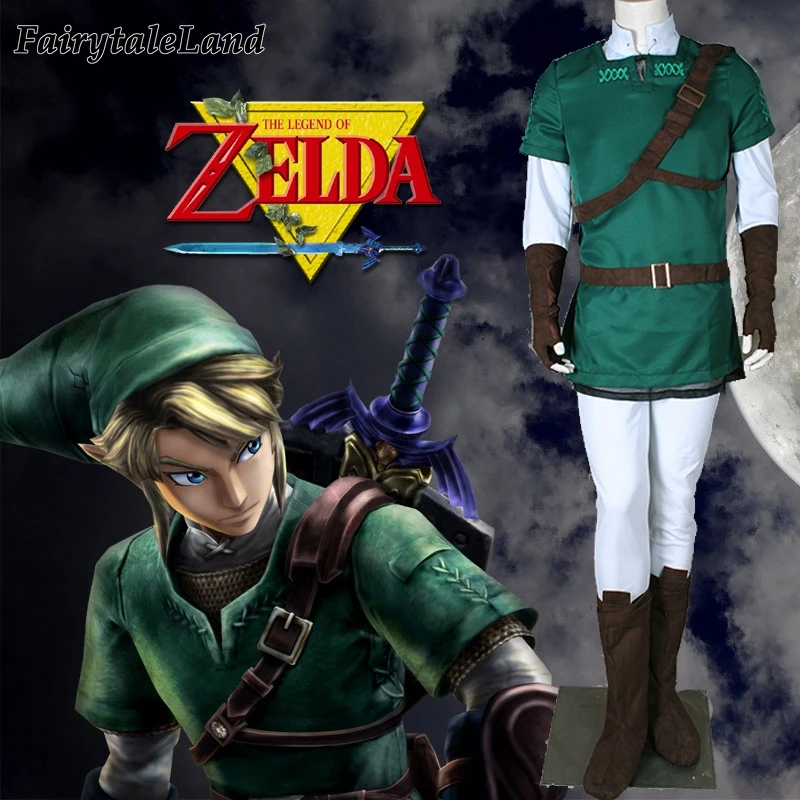 The Legend of Zelda Link Cosplay costume Halloween costumes for adult