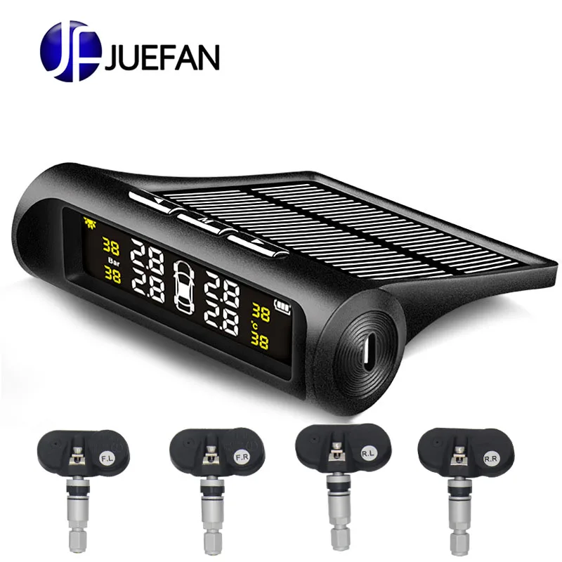

Automotive solar tire pressure monitor TPMS built-in sensor tire pressure detection system