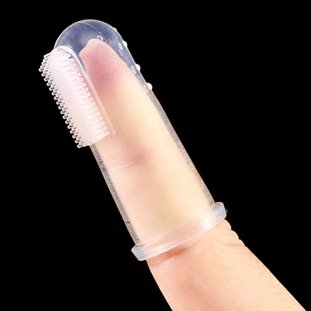 

1pc Fashion Baby Finger Toothbrush Children Teeth Clean Massage Soft Silicone Baby Finger Teethbrush Soft Safe Kids Gum Brush