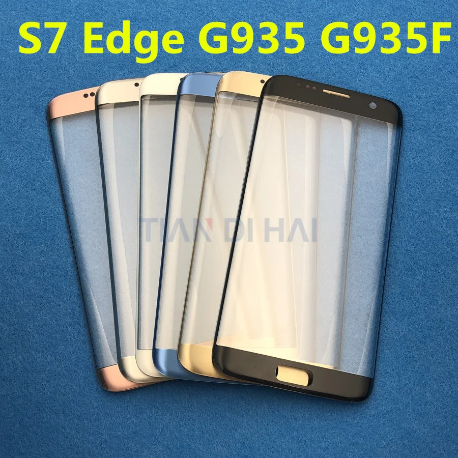 Замена внешнего стекла для samsung Galaxy S7 Edge G935 S6 Edge G925F ЖК-дисплей с сенсорным экраном Переднее стекло Внешний объектив