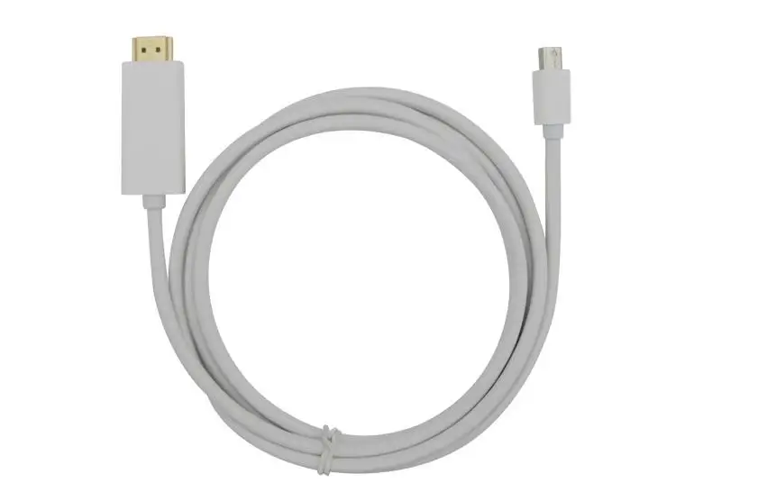 50PCS 1M 4M Mini Displayport Mini DP to HDMI Vedio Connector Adapter Cable for Apple MacBook Air Pro