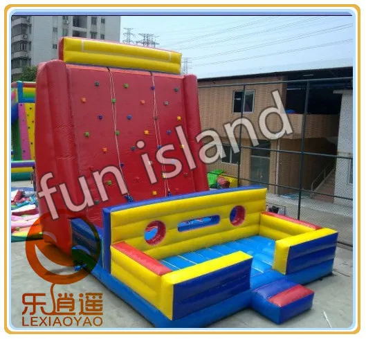 

Inflatable climbing wall with obstacle course,inflatable sports