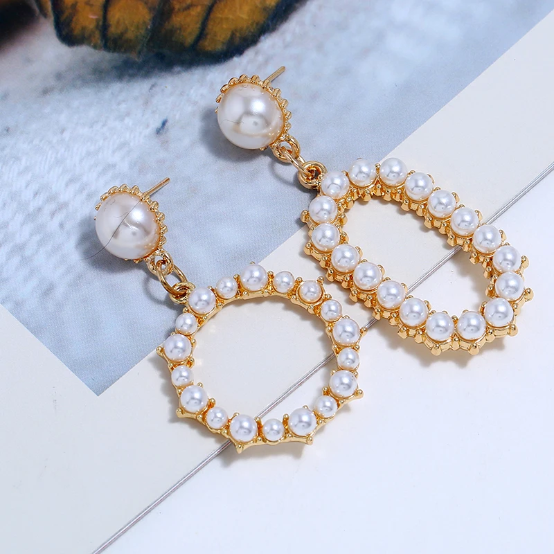 Pearl Dangle Earrings (5)