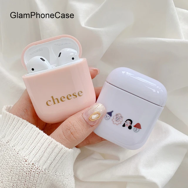 US $5.80 GlamPhoneCase Personality Couple Airpods1/2 Generation Protective Cover Apple Wireless Bluetooth He