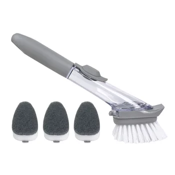 

Pot bowl cleaning brush kitchen household long handle cleaning lazy detergent detergent automatic liquid washing pot brush