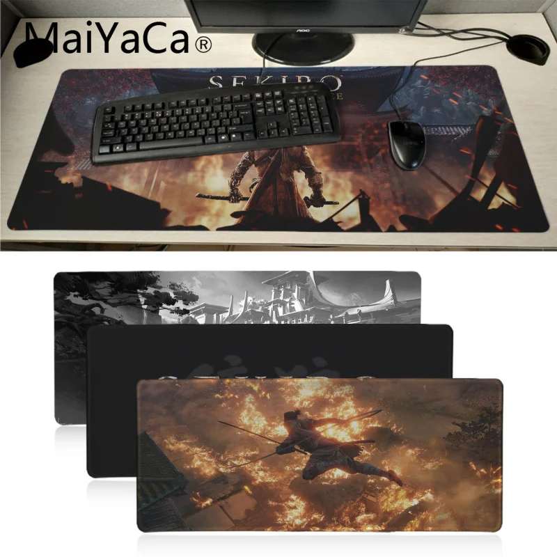 Резиновая мышь Maiyaca sekiro game1 прочный Настольный коврик для мыши большой игровой