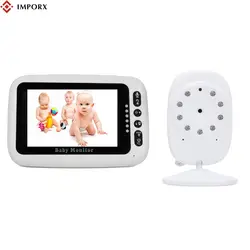 IMPORX 4,3 дюймов беспроводной видеоняни и радионяни ЖК дисплей видеокамера охранной системы температура 2 Way говорить ночное видение ребенка