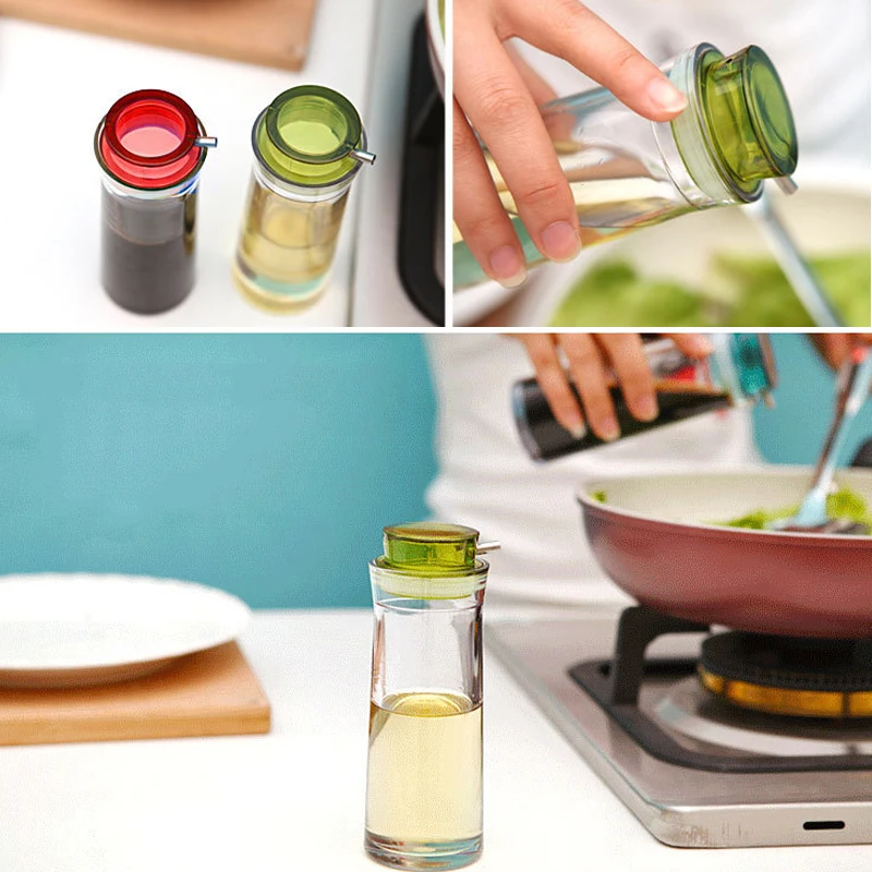 Plastic Cooking Vinegar Sauce Seasoning Kitchen Containers Soy Bottles