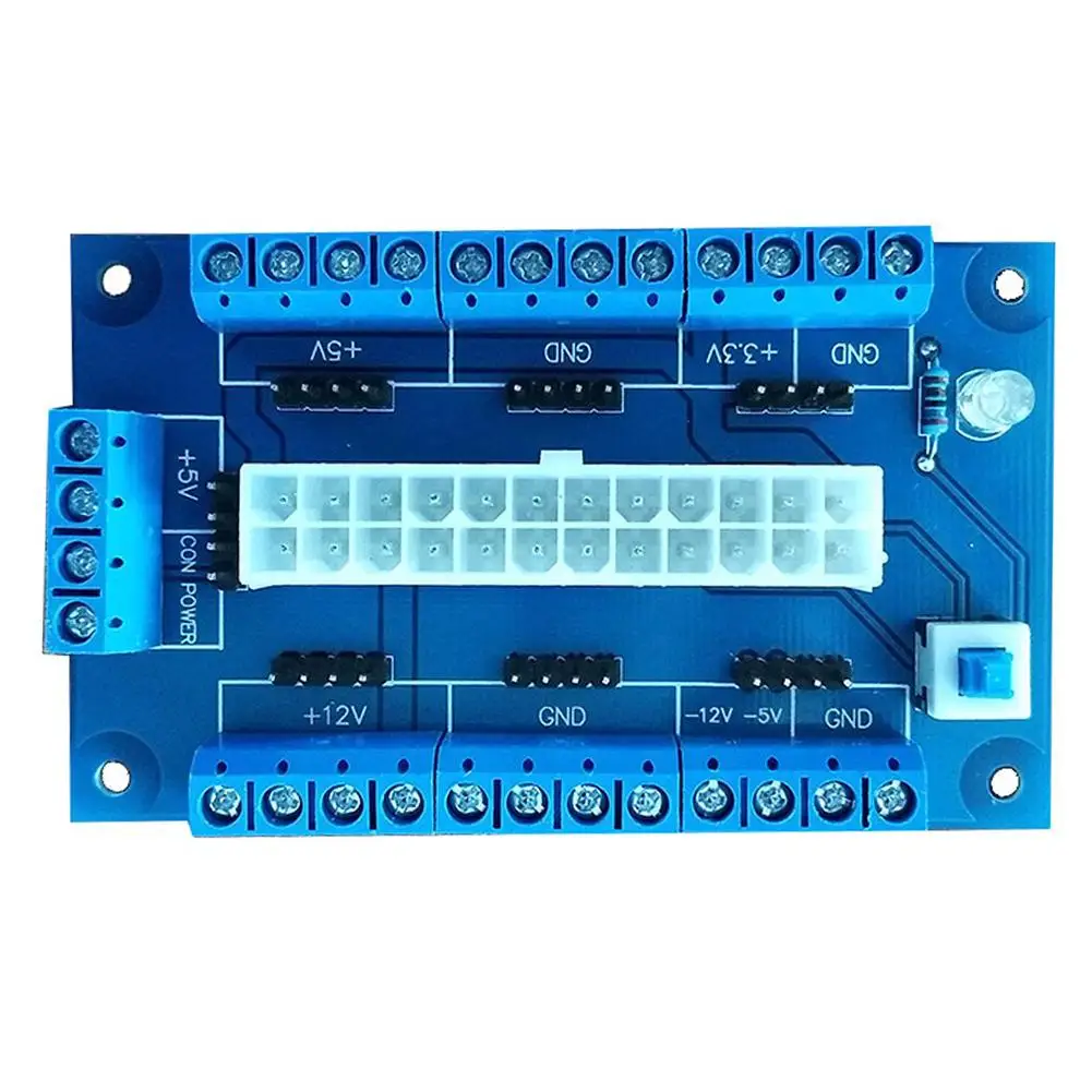 Горячий ПК 24/20pin ATX DC блок питания разделочная плата модуль адаптера DIY