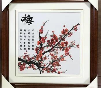 

Suzhou Embroidery Handmade Finished Embroidery Decor Paintings Not Include Frame ,plum blossoms, orchid, bamboo and chrysanthemu