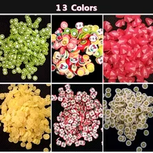 12 цветов дизайн ногтей Полимерная Глина трости Фрукты Fimo УФ гель лак для ногтей украшения маникюрные инструменты